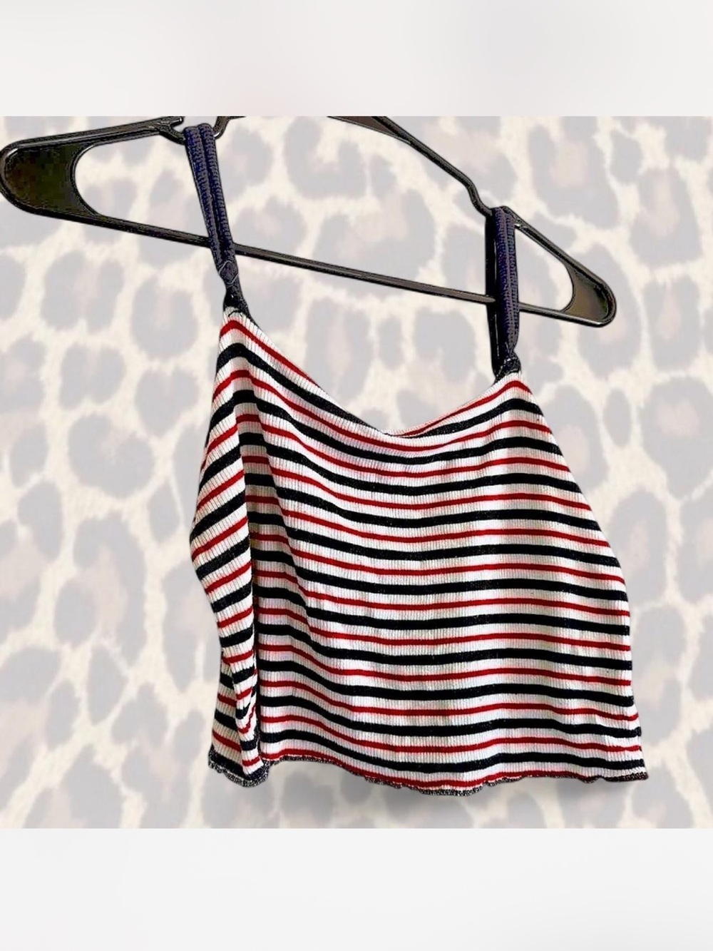 Garage Striped Knit Cami in Blue, White & Red